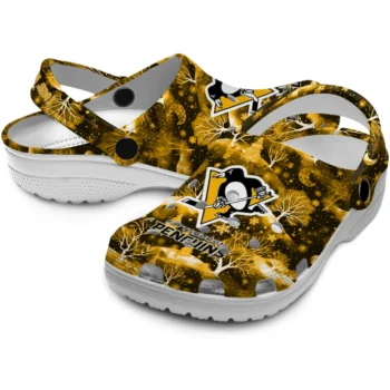 customized pittsburgh penguins snowy hills clogs high quality
