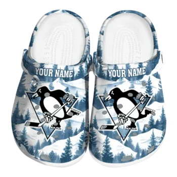 customized pittsburgh penguins snowy mountains clogs best selling