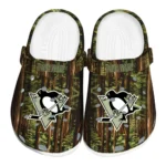 customized pittsburgh penguins woods forest designs clogs best selling