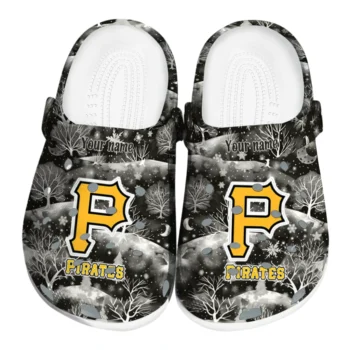 customized pittsburgh pirates snowy hills clogs best selling