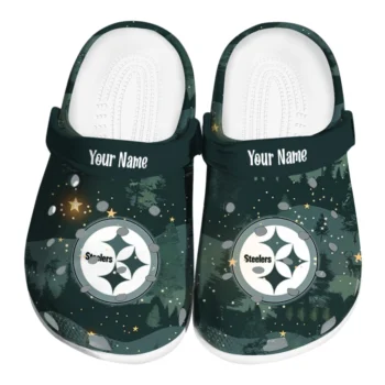 customized pittsburgh steelers deer nightscape clogs best selling