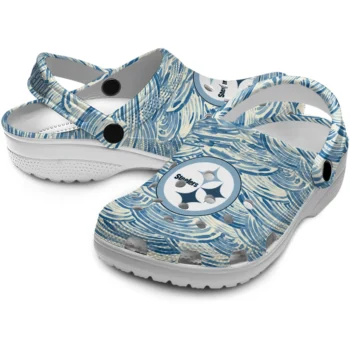 customized pittsburgh steelers sea swirls clogs high quality