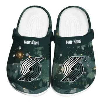 customized portland trail blazers deer nightscape clogs best selling