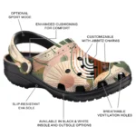 customized portland trail blazers desert cactus pattern clogs best selling