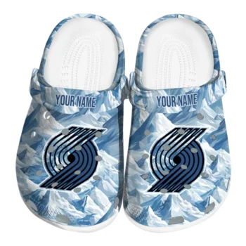 customized portland trail blazers mountain artwork clogs best selling
