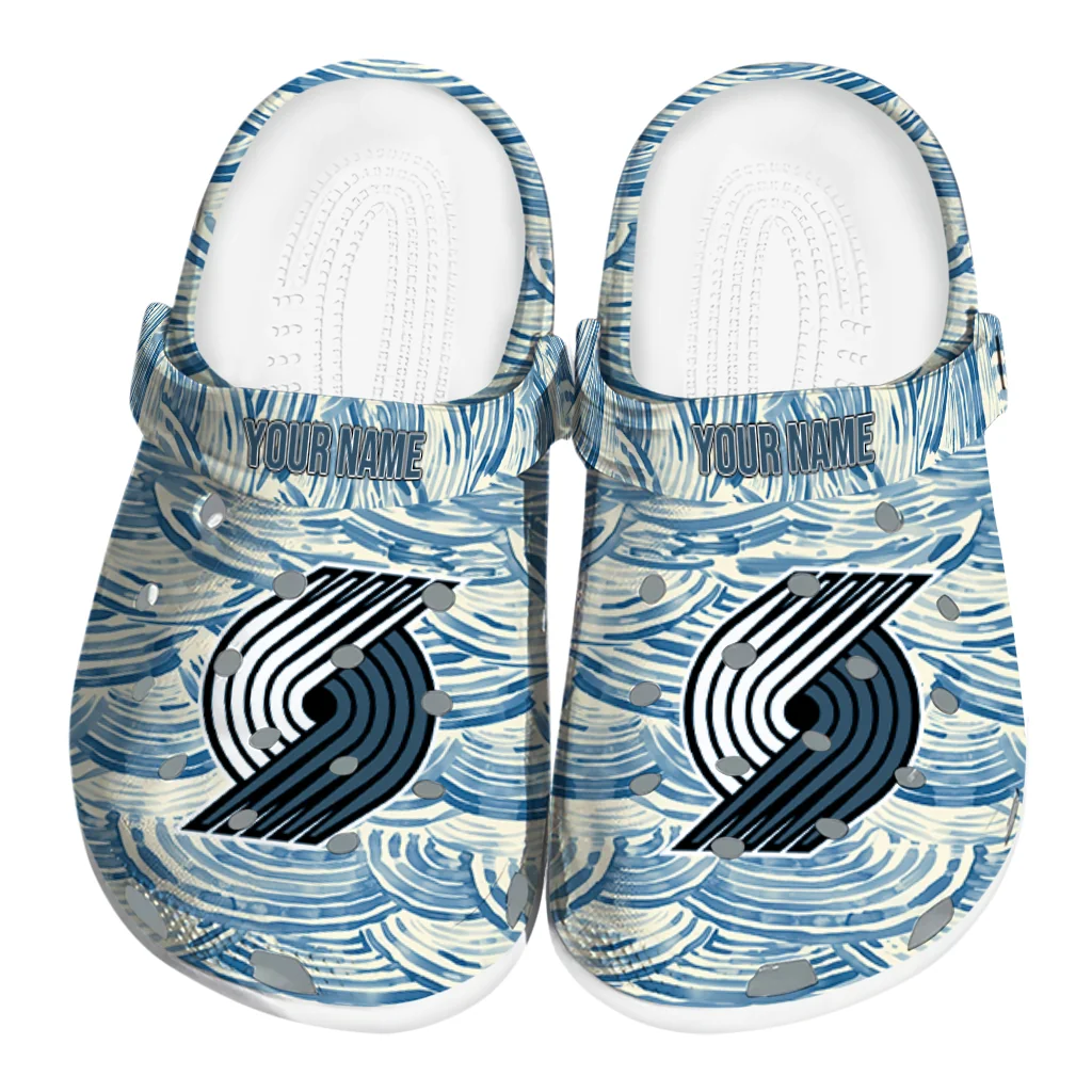 customized portland trail blazers sea swirls clogs best selling customized portland trail blazers sea swirls clogs best selling