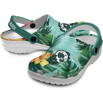 customized pringles hawaii green red clogs high quality hey clogs