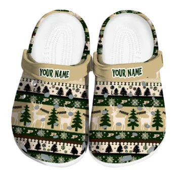 customized purdue boilermakers christmas motif clogs best selling
