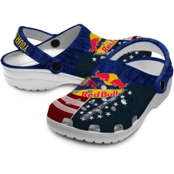 customized red bull american flag blue red clogs high quality hey clogs