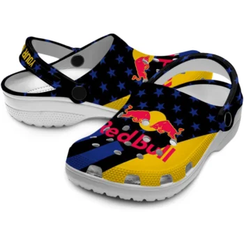 customized red bull blue stars black yellow clogs high quality hey clogs