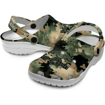 customized red bull green camouflage green black clogs high quality hey clogs