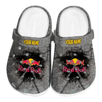 customized red bull stone crack gray black clogs best selling hey clogs
