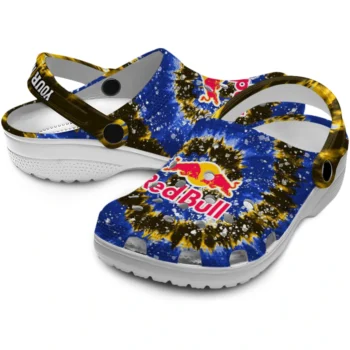 customized red bull swirl blue yellow clogs high quality hey clogs