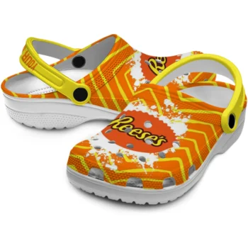 customized reeses orange splash orange yellow clogs high quality hey clogs
