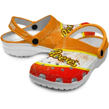 customized reeses wrapper orange red clogs high quality hey clogs
