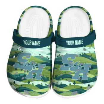 customized sam houston bearkats hills illustration clogs best selling
