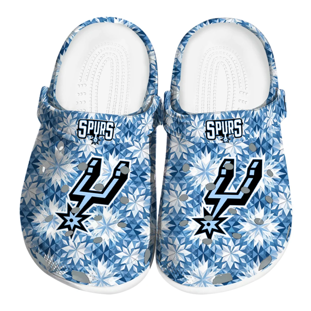 customized san antonio spurs snowflake mosaic clogs best selling customized san antonio spurs snowflake mosaic clogs best selling