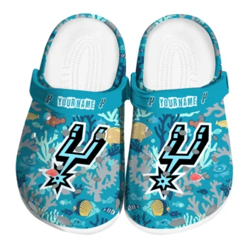 customized san antonio spurs tropical fish ocean clogs best selling