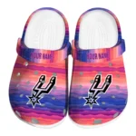 customized san antonio spurs wavy stripes clogs best selling