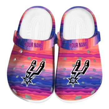 customized san antonio spurs wavy stripes clogs best selling