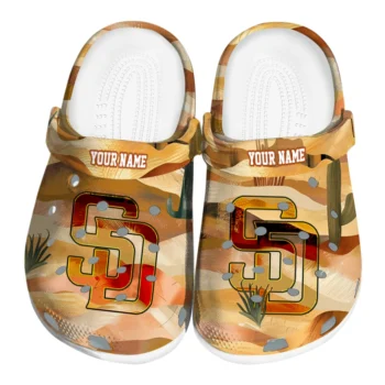 customized san diego padres desert layers clogs best selling