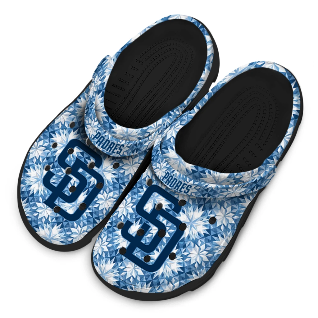 customized san diego padres snowflake mosaic clogs latest model customized san diego padres snowflake mosaic clogs latest model