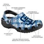 customized san diego padres snowflake mosaic clogs best selling