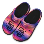 customized san diego padres wavy stripes clogs best selling