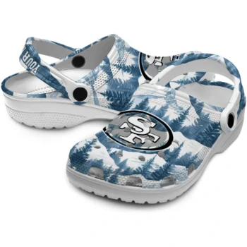 customized san francisco 49ers snowy mountains clogs high quality