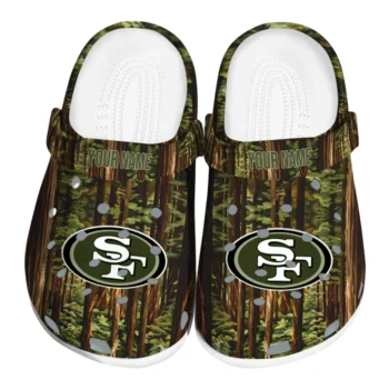 customized san francisco 49ers woods forest designs clogs best selling