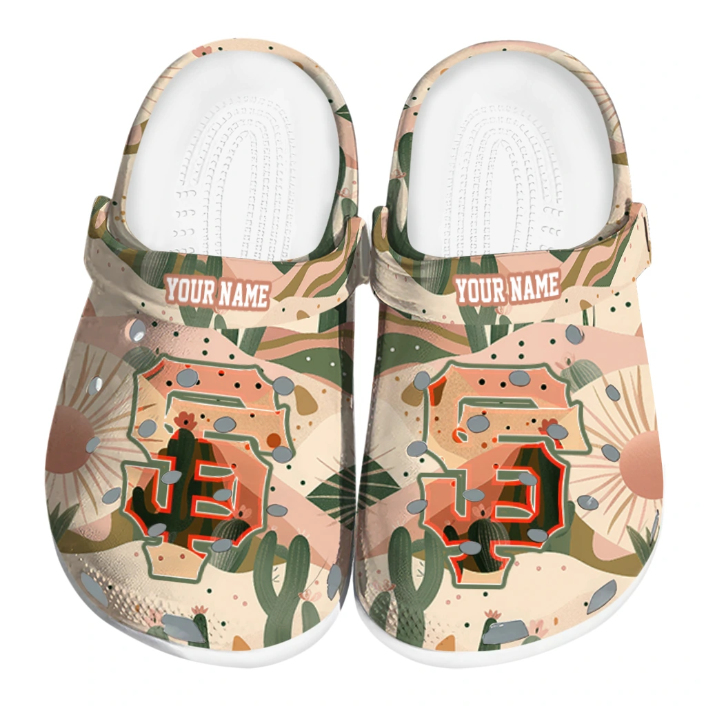 customized san francisco giants desert cactus pattern clogs best selling customized san francisco giants desert cactus pattern clogs best selling