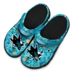 customized san jose sharks tropical fish ocean clogs best selling