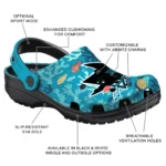 customized san jose sharks tropical fish ocean clogs best selling