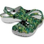 customized san jose sharks tropical leaves clogs best selling