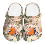 customized san jose state spartans desert cactus pattern clogs best selling