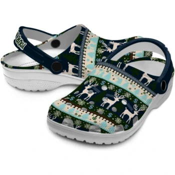 customized seattle kraken christmas motif clogs high quality