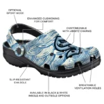 customized seattle kraken sea swirls clogs best selling