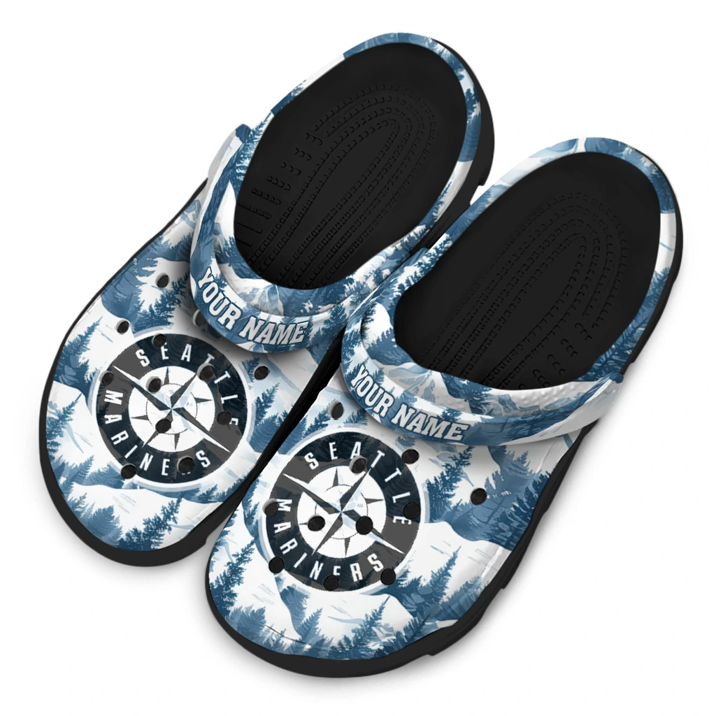 customized seattle mariners snowy mountains clogs latest model customized seattle mariners snowy mountains clogs latest model