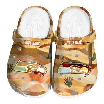 customized seattle seahawks desert layers clogs best selling