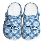 customized seattle seahawks snowflake mosaic clogs best selling