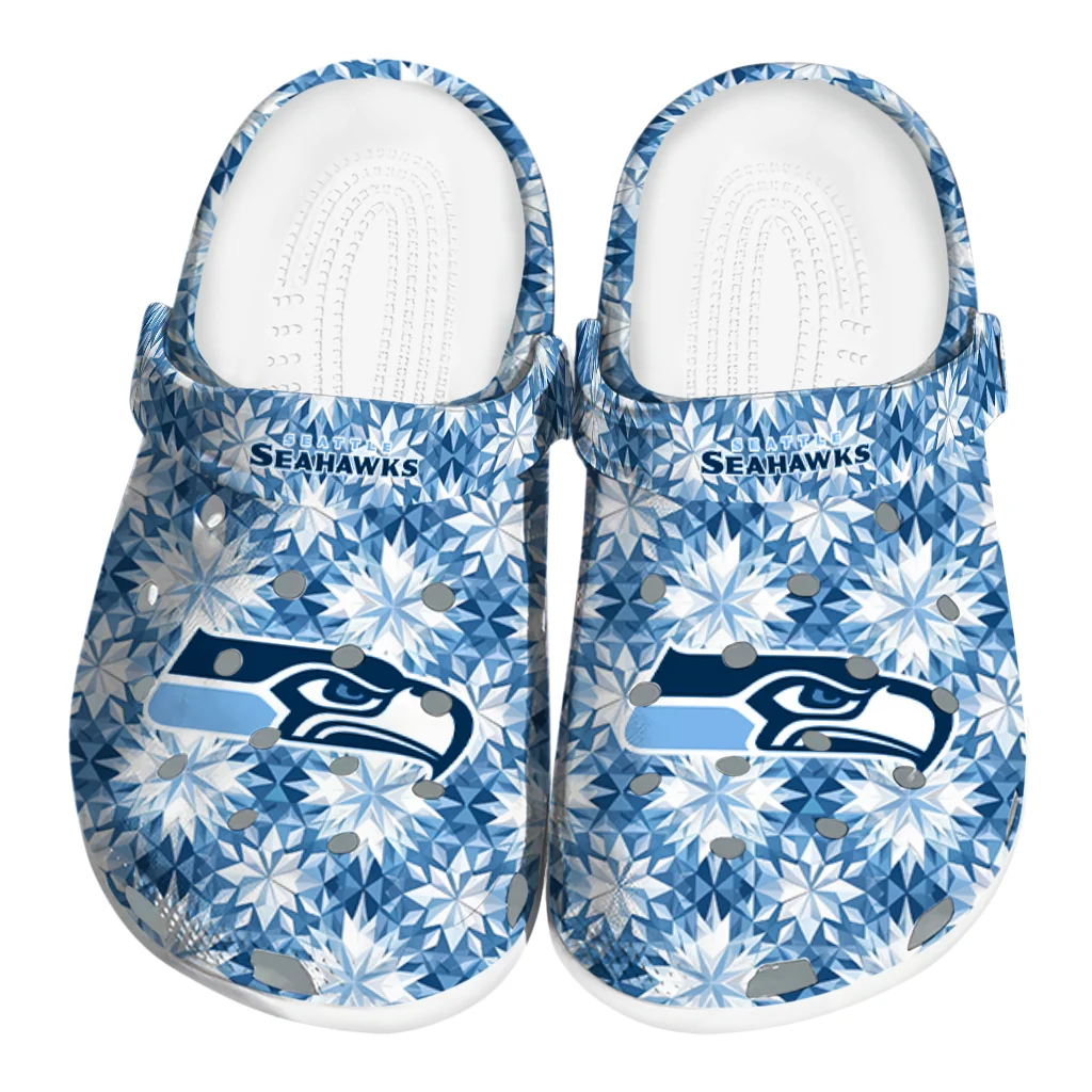 customized seattle seahawks snowflake mosaic clogs best selling customized seattle seahawks snowflake mosaic clogs best selling