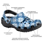 customized seattle seahawks snowflake mosaic clogs best selling