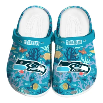 customized seattle seahawks tropical fish ocean clogs best selling