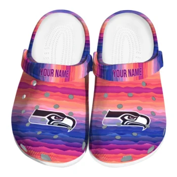 customized seattle seahawks wavy stripes clogs best selling