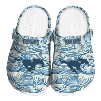 customized smu mustangs sea swirls clogs best selling