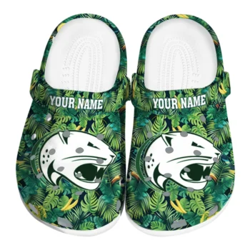 customized south alabama jaguars tropical leaves clogs best selling