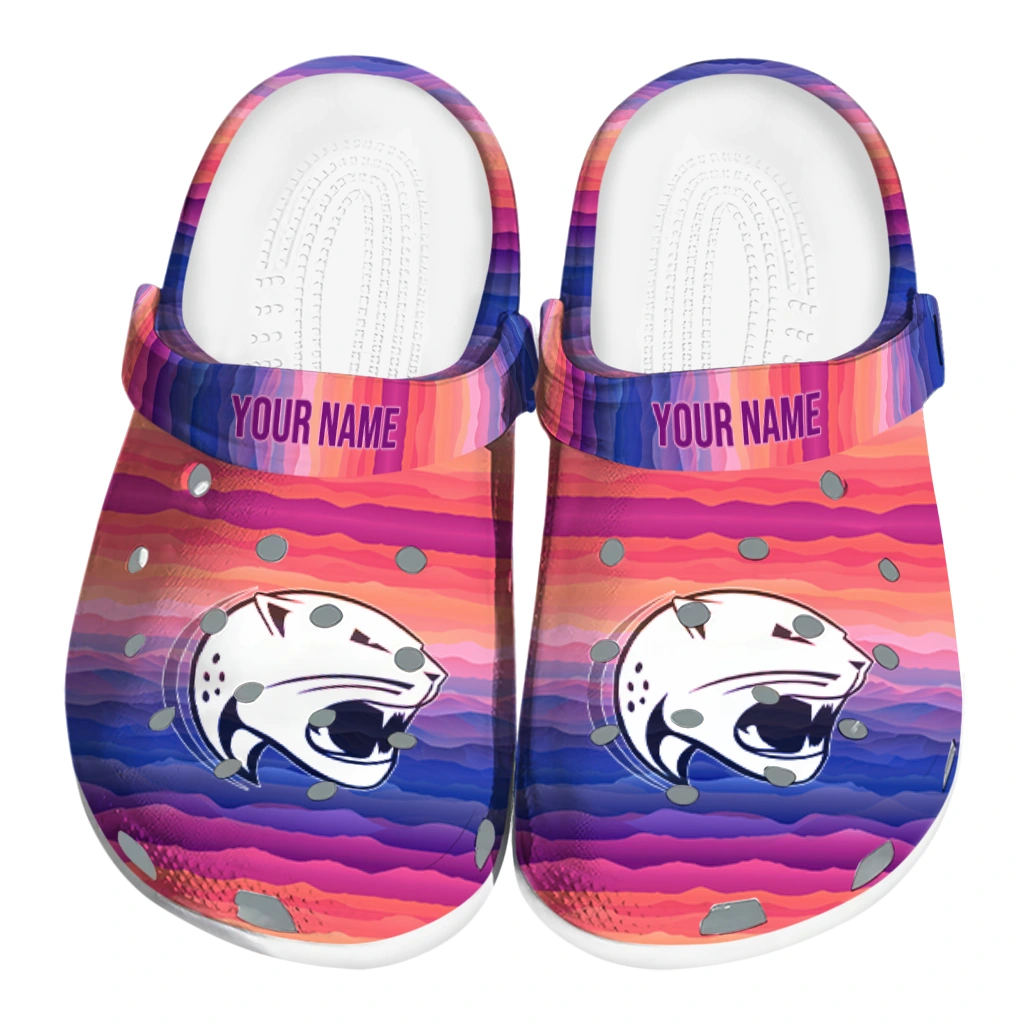 customized south alabama jaguars wavy stripes clogs best selling customized south alabama jaguars wavy stripes clogs best selling