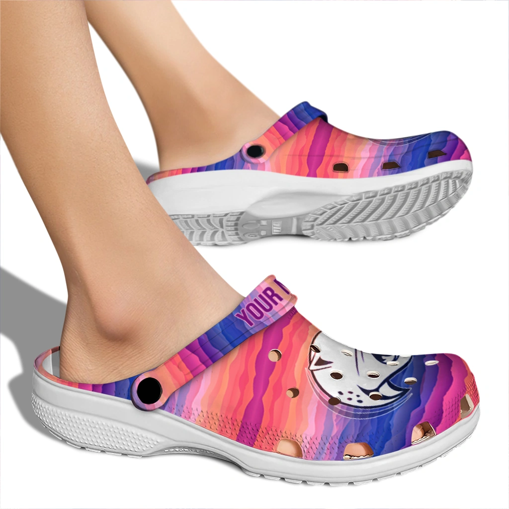 customized south alabama jaguars wavy stripes clogs fashion forward customized south alabama jaguars wavy stripes clogs fashion forward
