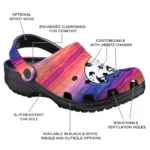 customized south alabama jaguars wavy stripes clogs best selling