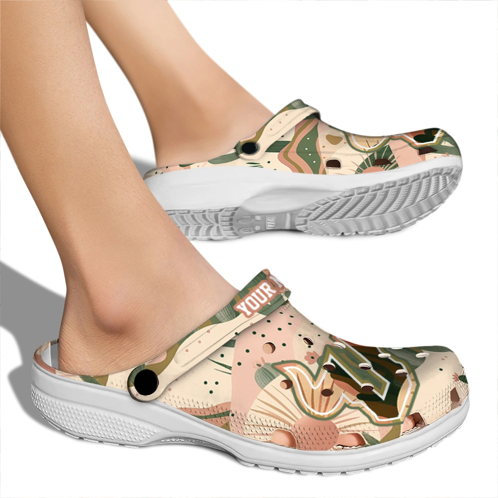 customized south florida bulls desert cactus pattern clogs fashion forward customized south florida bulls desert cactus pattern clogs fashion forward